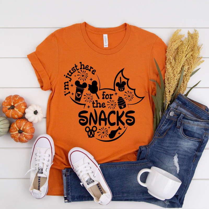 I'm just here for the snacks, Disney Snacks Shirt, Cute Disney Shirt, Disney Matching Shirts, Magic Kingdom Matching Shirts, Epcot Tee 1.jpg
