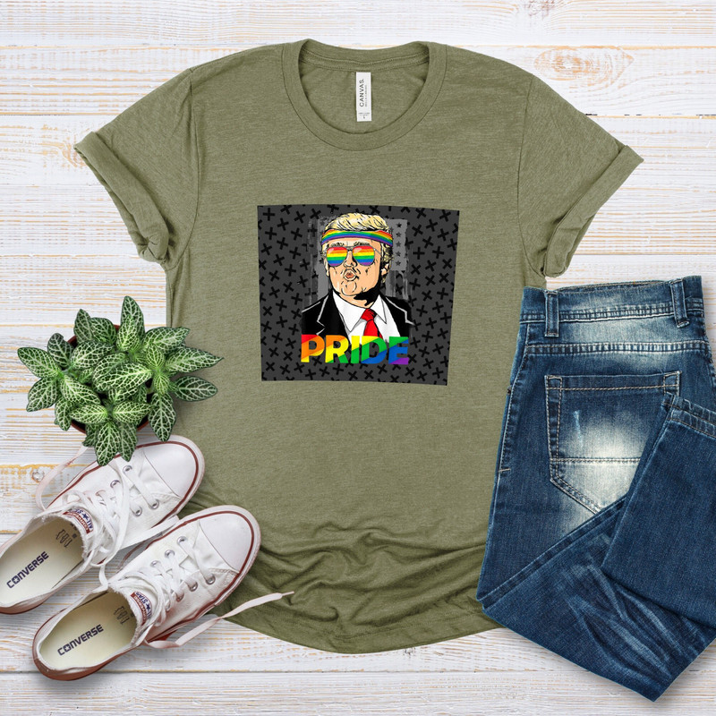 Retro Pride Shirt, Funny LGBTQ Trump Shirt, Trump Pride, Funny Pride Shirt, Love Is Love Shirt, Pride Month Tee, LGBTQ Gift.jpg