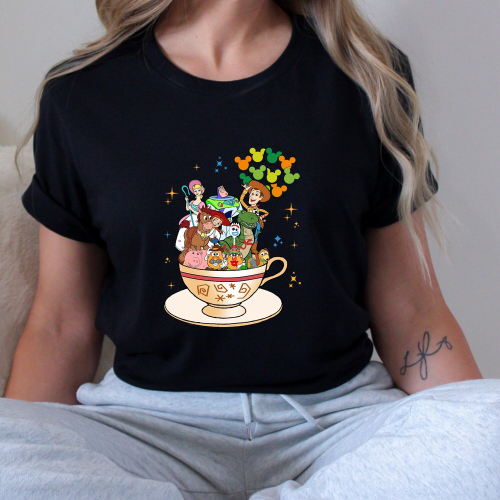 Toy Story Characters Tea Cup Shirt tee Disney Toy Story Characters Balloon Shirt Disney Toy Story t-shirt Toy Story Characters Tea Cup shirt.jpg