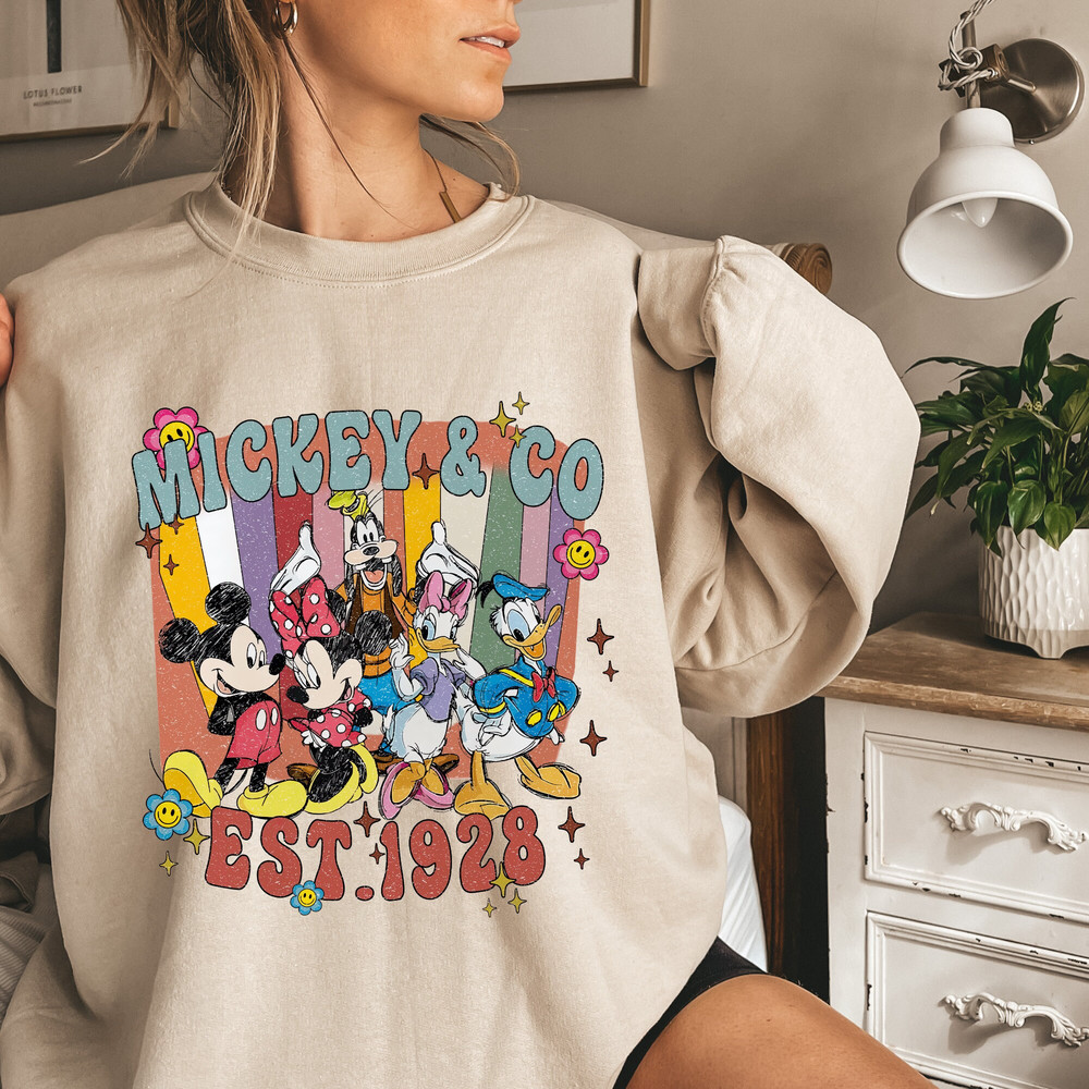 Vintage Mickey & Co EST 1928 Shirt, Mickey Retro Shirt, Retro Mickey And Friends Shirt, Disney Family Matching Shirt.jpg