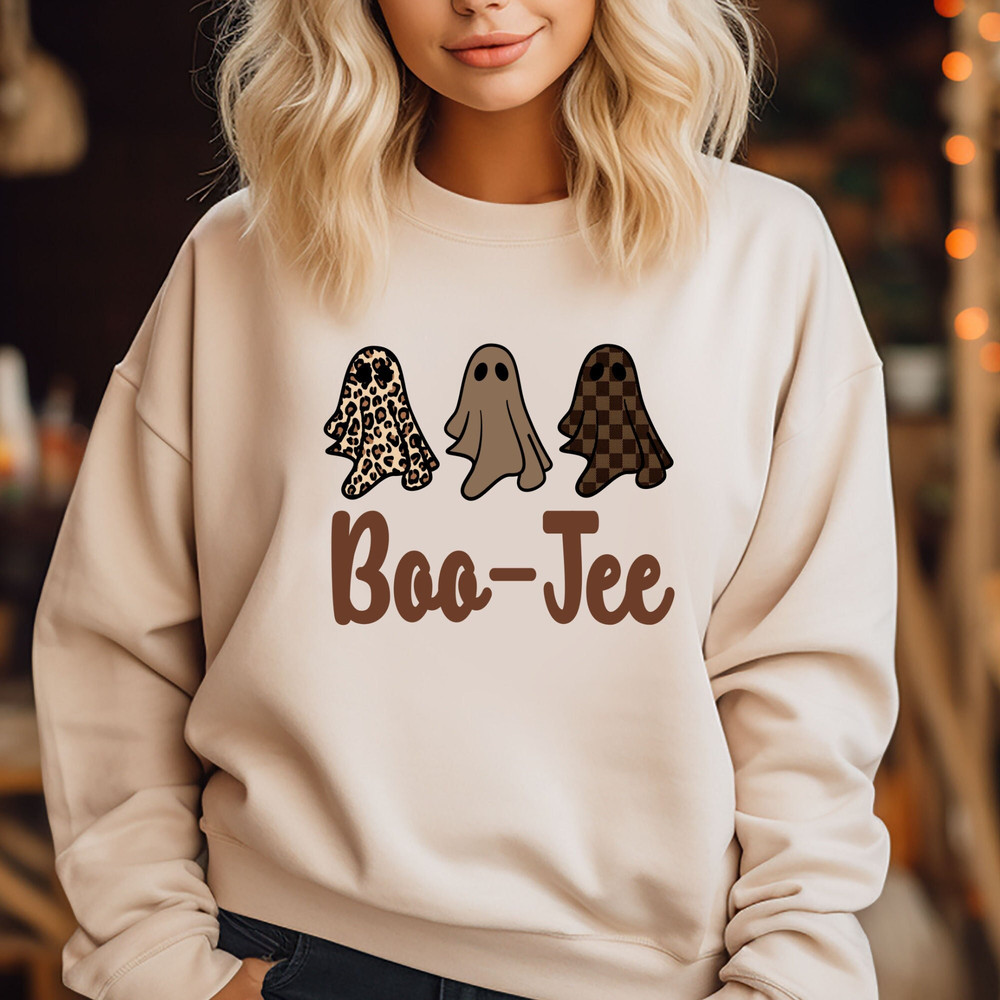 Boo Jee Shirt, Halloween Ghost Sweatshirt, Boo Shirt, Spooky Ghost Hoodie, Spooky Vibes Shirt, Spooky Season Ghost Sweater, Halloween Gifts.jpg