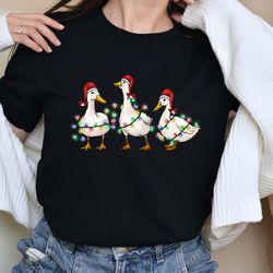 christmas ducks shirt,hoodie,sweatshirt, duck christmas shirt, silly goose christmas, christmas goose tee, farm lover gi