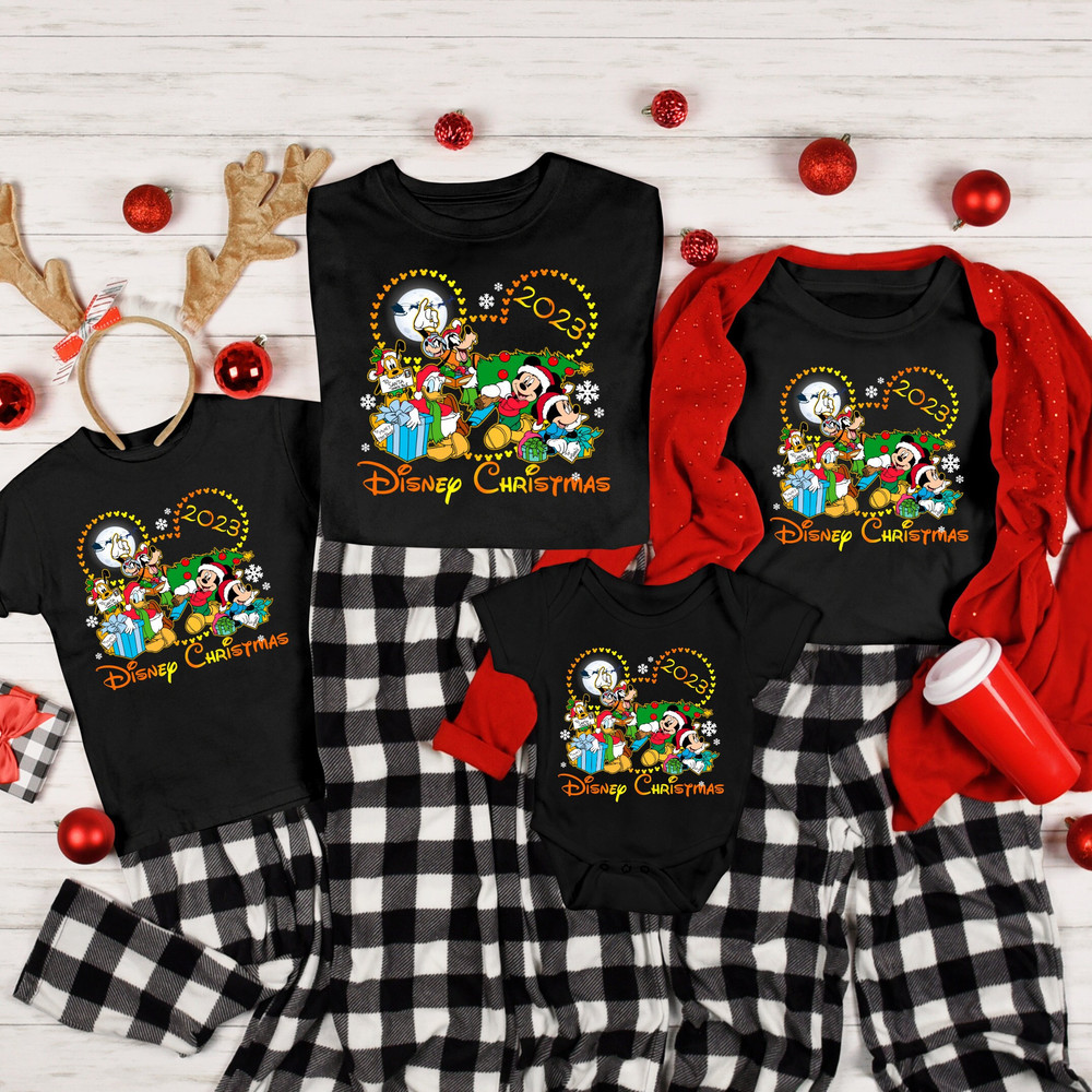 Custom Disney Christmas Shirt, Vintage Disney Vacation Tee, Retro Xmas Shirt, Cute Retro Shirt, Disney Family Matching Shirt, Christmas Gift.jpg