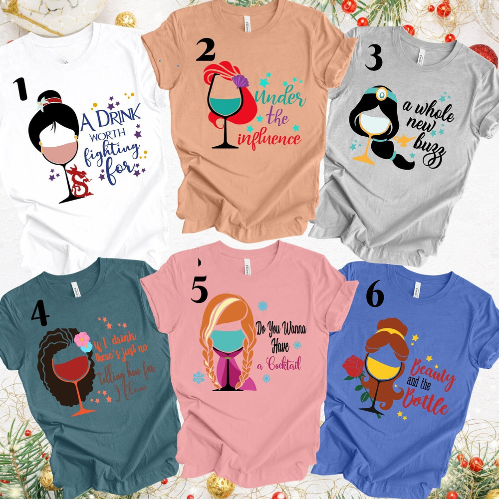 Disney Drinking Around The World Shirt, Wine Princess Shirt, Disney Wine Shirt, Wine Festival, Drinking Tee, Princess Drinking Shirt Bundle.jpg