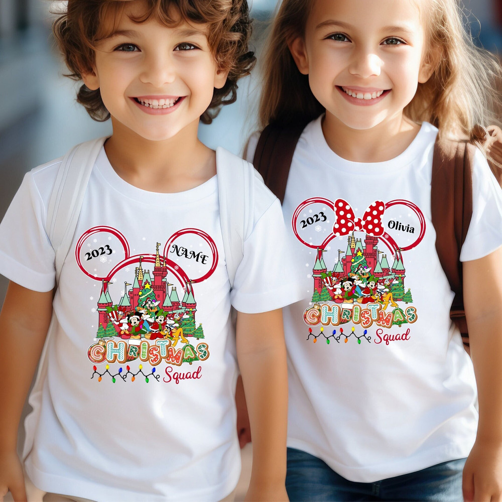 Disney Mickey And Friends Christmas Squad Shirt, Disneyland Lights Christmas Party, Disney Matching Shirt, Family Christmas Castle Squad,.jpg