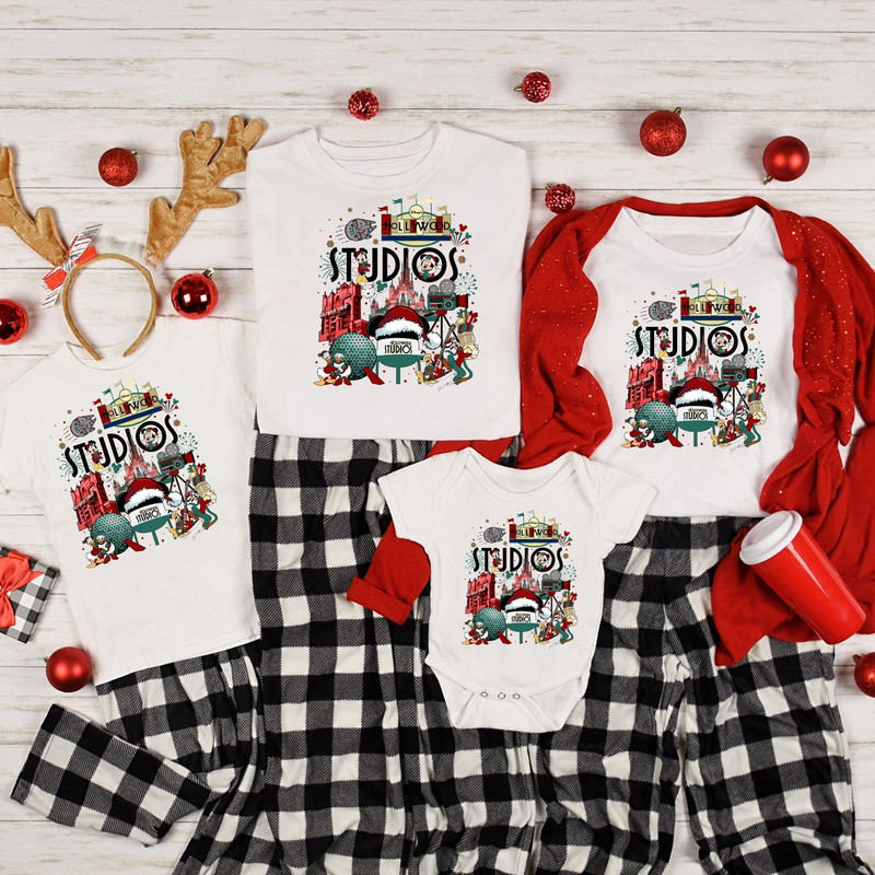 Disney nights Hollywood Studios Christmas shirt, Mickey's Christmas Party, Mickey & friends Christmas Shirt, Retro Disney Family Vacation,.jpg