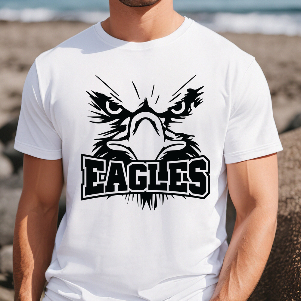 Eagles Mascot Shirt, Eagles Team Shirt, School Mascot Tee, Back to School, Eagles School Pride Tee, Eagles T-Shirt, School Spirit Team Shirt.jpg