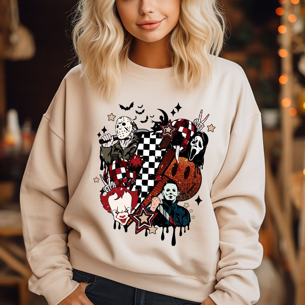 Horror Movie Characters Shirt, Friends Horror Movie Shirts, Trendy Halloween Shirt, Horror Characters Shirt, Halloween Friends Shirt, .jpg