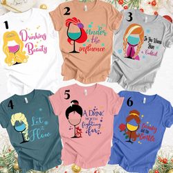 im here for the and drinking shirt, princess drinking wine shirt, disney princess wine glass shirt, princess friends shi