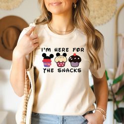 im here for the snacks shirt, mickey shaped snacks, disney gift for shirt, snacking around the world shirt, vacation shi