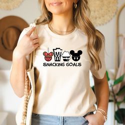 im just here for the drink and snack shirt, drinks and foods, mickey shaped snacks, snacking around the world shirt, vac