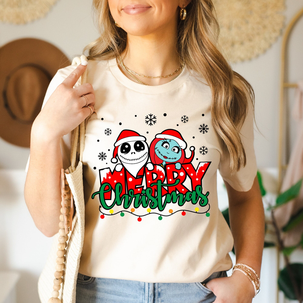 Jack and Sally Merry Before Christmas ShirtHoodieSweatshirt, Jack & Sally Shirt, Christmas Matching Shirt, Disneyland Christmas Party, 5XL.jpg
