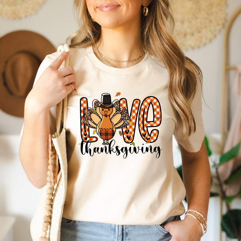 Love Thanksgiving Shirt,Hoodie, Leopard Fall Shirt, Turkey Shirt, Hello Fall, Fall Vibes, Peace Love Thanksgiving, Family Thanksgiving Shirt.jpg