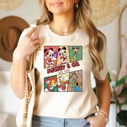 mickey  co 1928 shirt, disneyland christmas shirt, vintage disney friends apparel, mickey and friends tee, disneyland ho