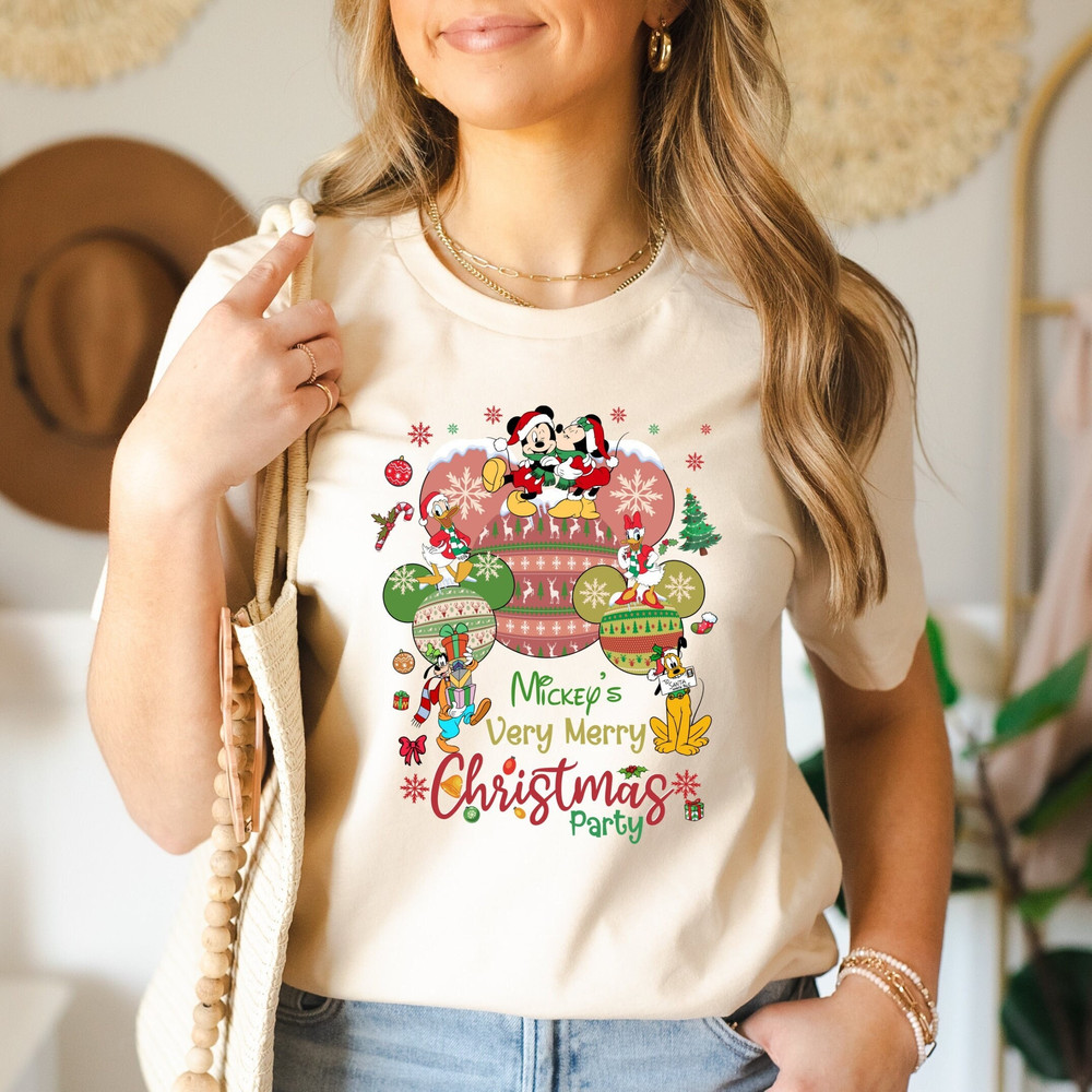 Mickey's Very Merry Christmas Party Shirt, Mickey And Friends Christmas Season Shirt, Disney Christmas Matching, Xmas Group Holiday, 1.jpg
