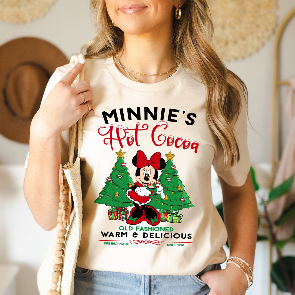 Minnie's Hot Cocoa Shirt, Disney Minnie Christmas Shirt, Christmas Shirt, Hot Chocolate Minnie Mouse Shirt, Family Christmas Match.jpg