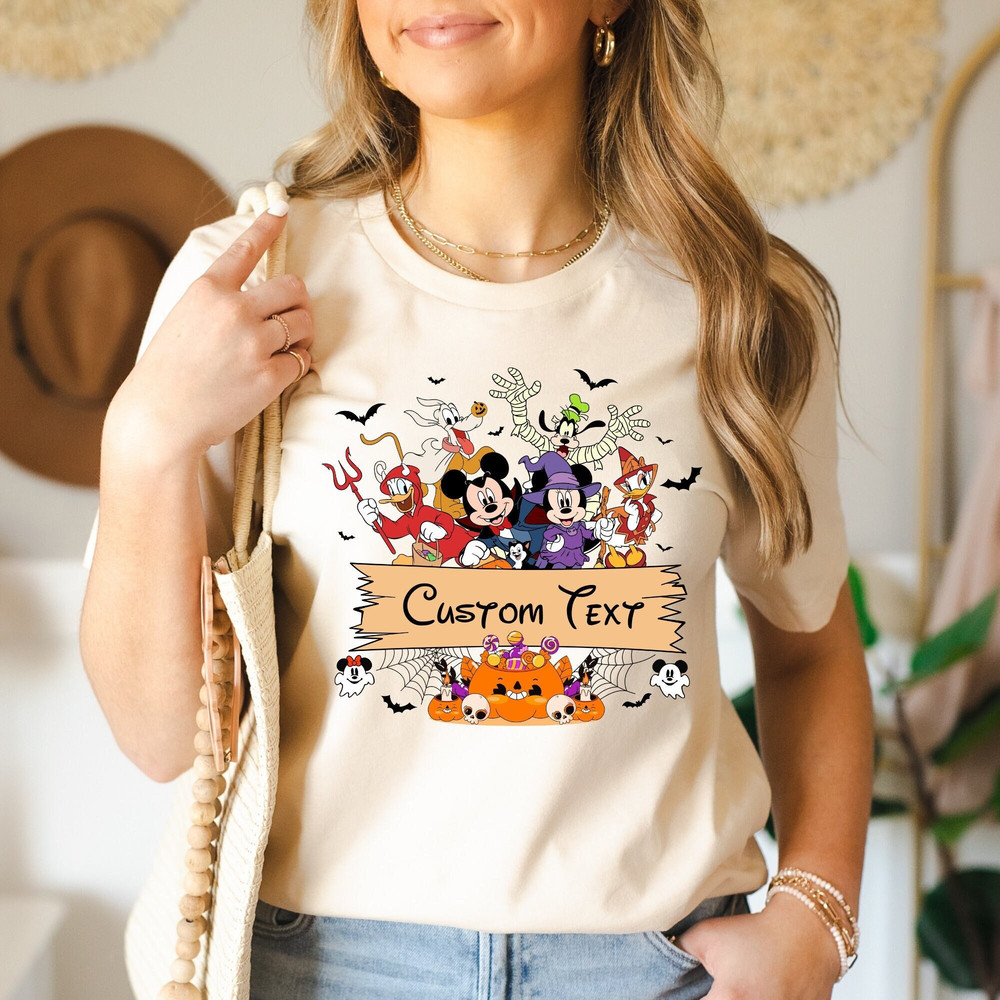 Personalized Disney Halloween Shirt, Custom Disney Halloween Family Vacation Shirt, Disney Family Vacation Tee, Mickey and Co Shirt, Pumpkin.jpg
