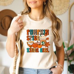 pumpkin spice kinda girl shirt, thanksgiving shirt, fall shirt, thanksgiving heart shirt, thanksgiving matching shirt, t