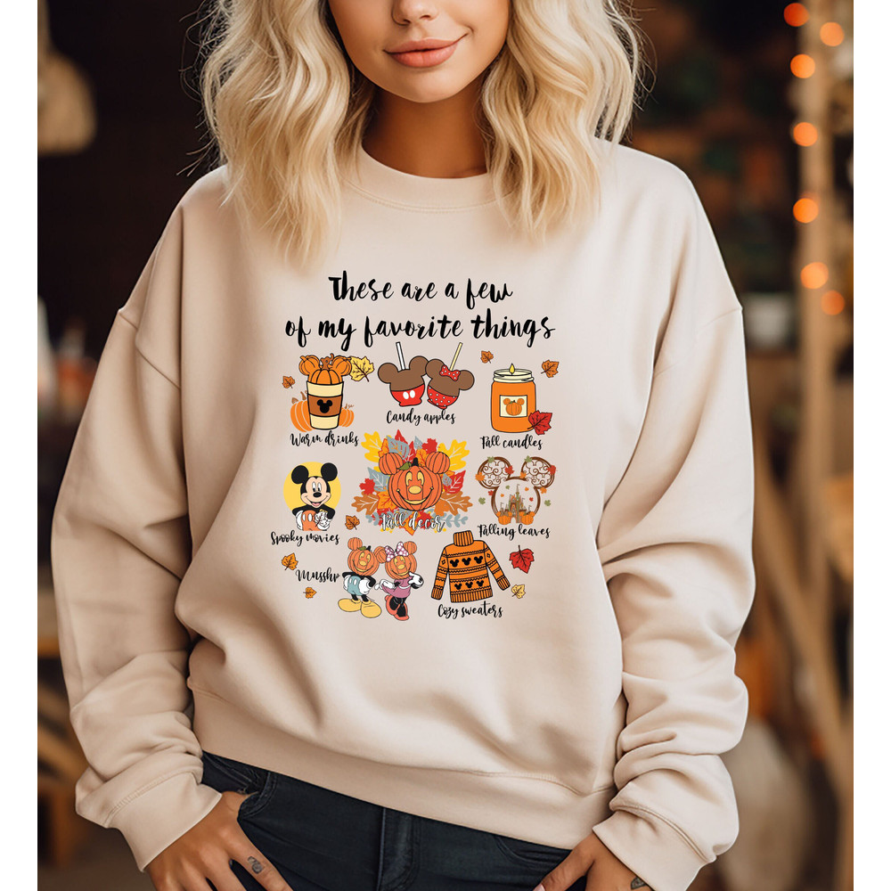 Thanksgiving Shirt, These Are a Few of My Favorite Things, Disney Thanksgiving Sweatshirt, Disney Doddle Shirt, Thanksgiving Disney Cruise.jpg