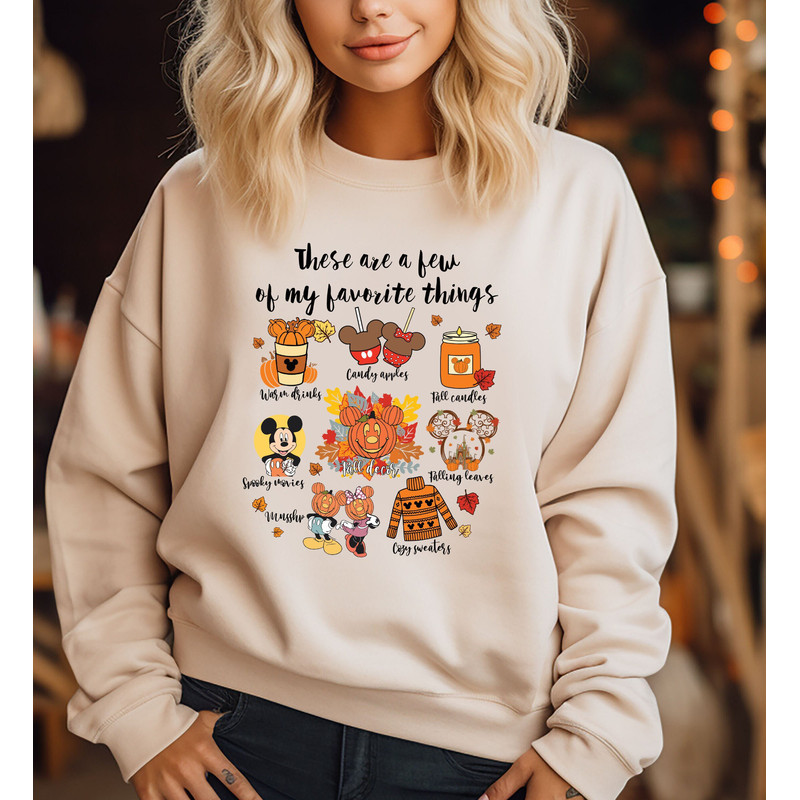 Thanksgiving Shirt, These Are a Few of My Favorite Things, Disney Thanksgiving Sweatshirt, Disney Doddle Shirt, Thanksgiving Disney Cruise.jpg
