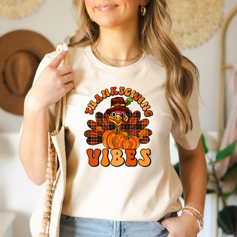 Thanksgiving Vibes Shirt, Thanksgiving Shirt, Fall Shirt, Thanksgiving Heart Shirt, Thanksgiving Matching Shirt, Turkey Shirt.jpg
