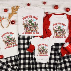 toy story christmas shirt, youve got a friend in me, toy story christmas, buzz lightyear, tree rex, woody, jessie, toy s