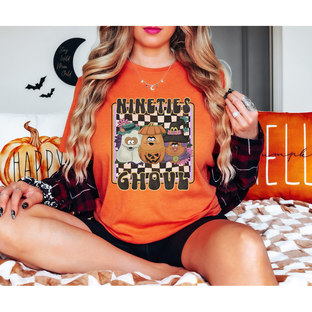 Chicken Nugget Halloween Shirt, Nugget Shirt, 90's Nostalgia Halloween Shirt, Retro 90s Halloween Shirt, Funny Halloween Shirt.jpg