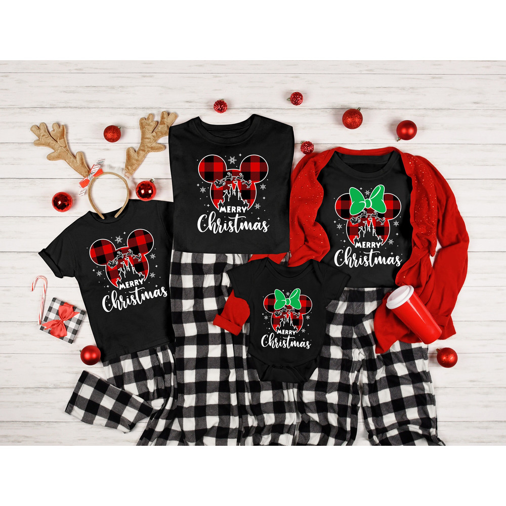 Disney Christmas Shirt, Disney Buffalo Plaid Mickey and Minnie Shirts, Disney Merry Christmas Shirt, Disney Xmas Gifts, Disneyland Christmas.jpg