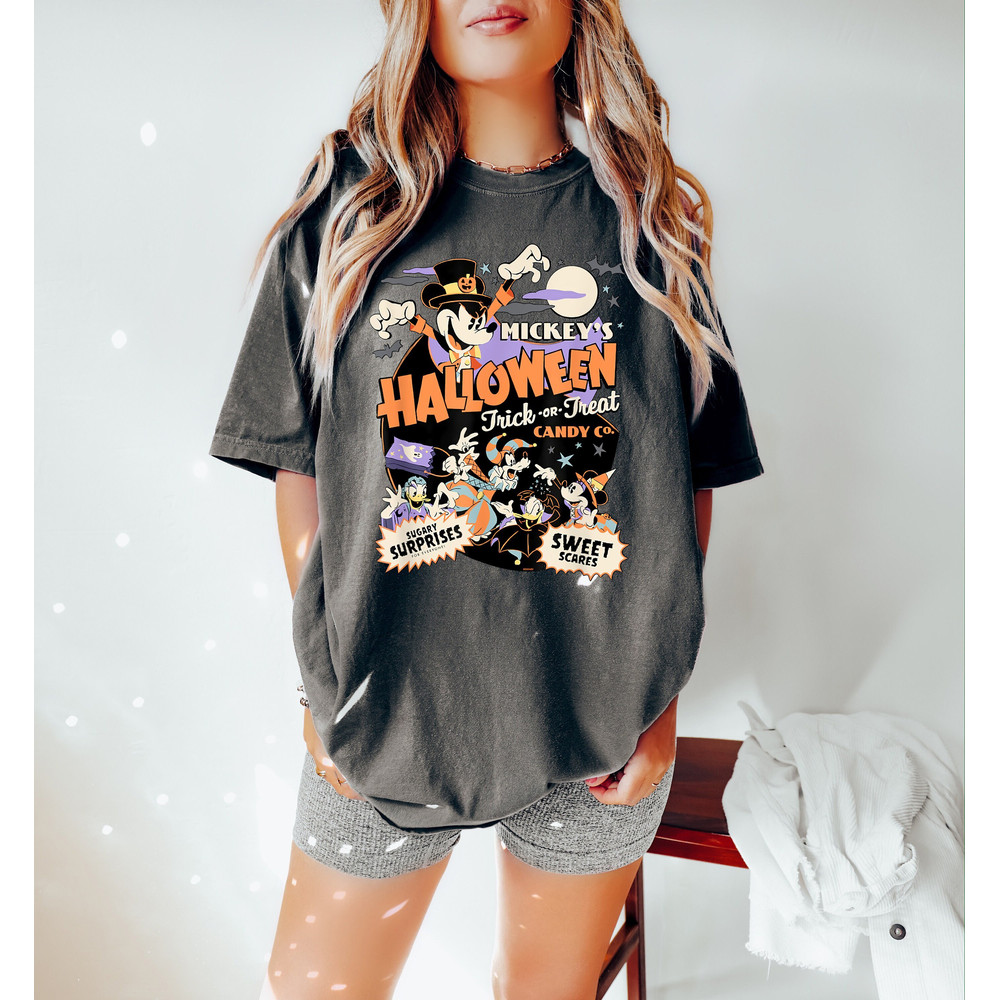 Disney Halloween Shirt, Disney Halloween Trick Or Treat Shirt, Halloween Disney Trip, Mickey And Friends Halloween Shirt, Disney Mickey Tee.jpg