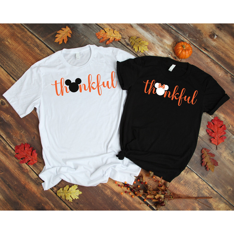Disney Thankful Shirts, Disney Mickey Minnie Thanksgiving Shirts, Fall Disney Shirt, Mickey Thanksgiving Sweater, Thanksgiving Disney Shirt.jpg