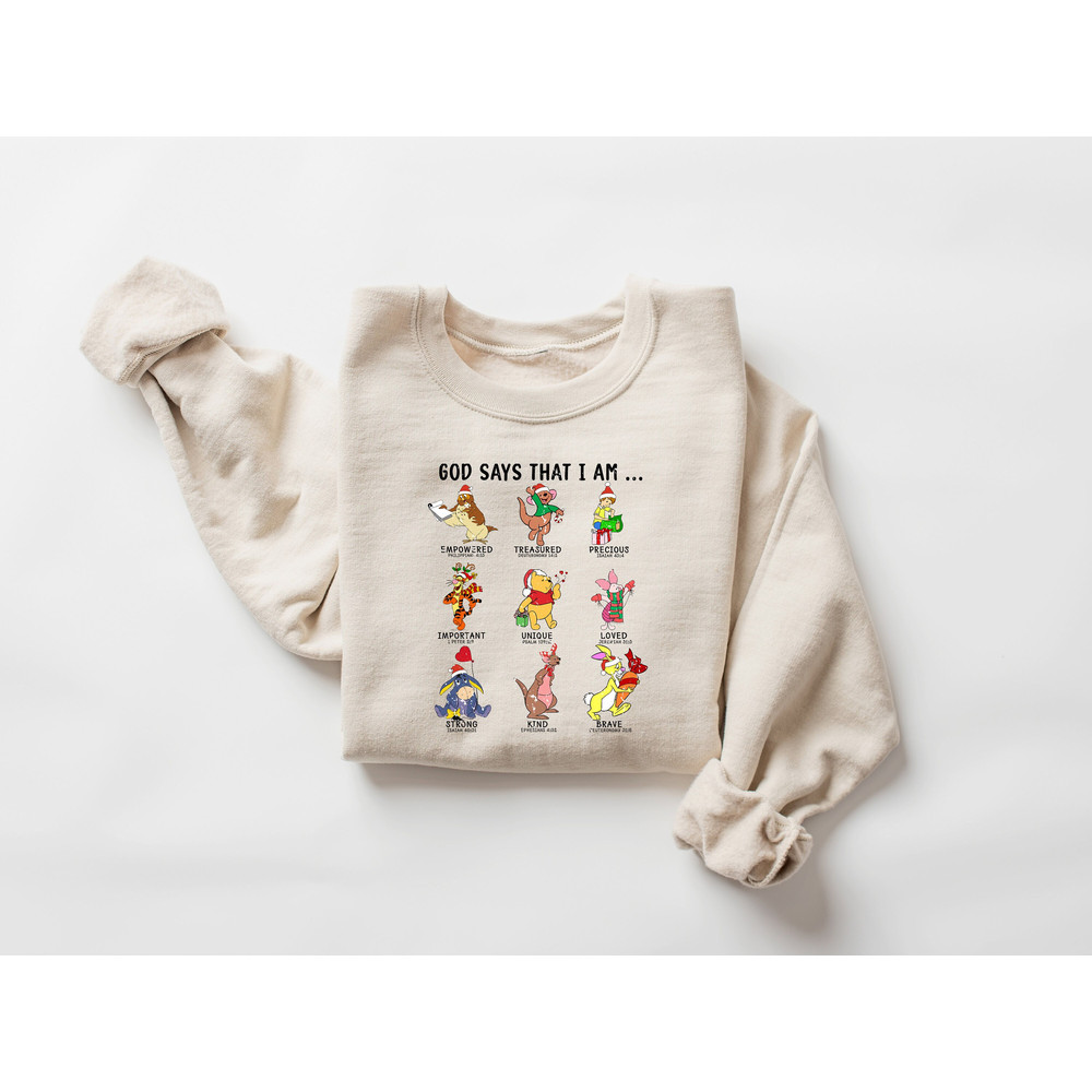 God Says I Am Christmas Sweatshirt, Religious Christmas Sweater, Christian Christmas Shirt, Christian Bible Tshirt, Jesus Christmas Crewneck.jpg