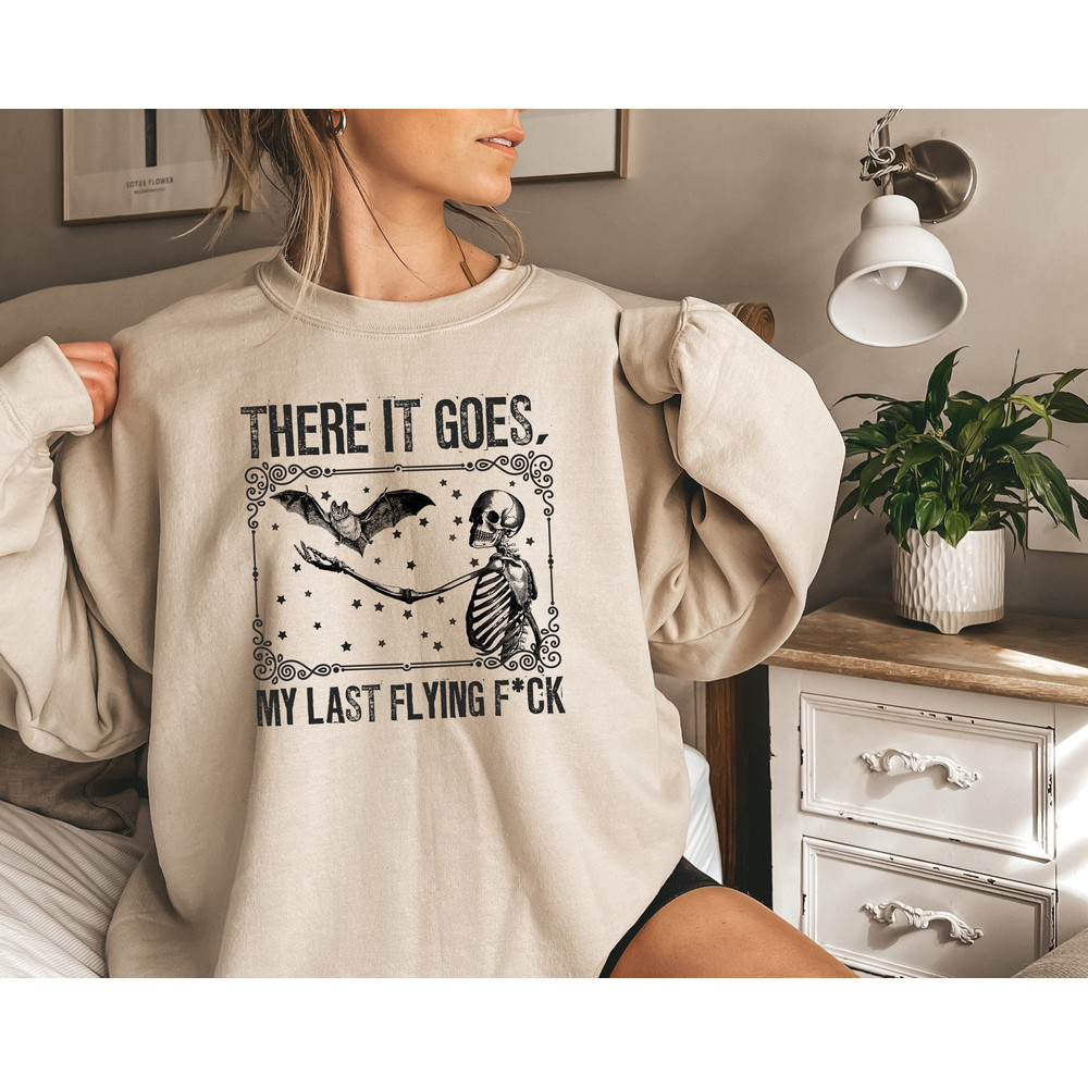 Halloween Bat Sweatshirt, Funny Skeleton Halloween Shirt, Skeleton Sweatshirt, Fall Vibes, Halloween Party Shirts, Halloween Gifts, Skeleton.jpg