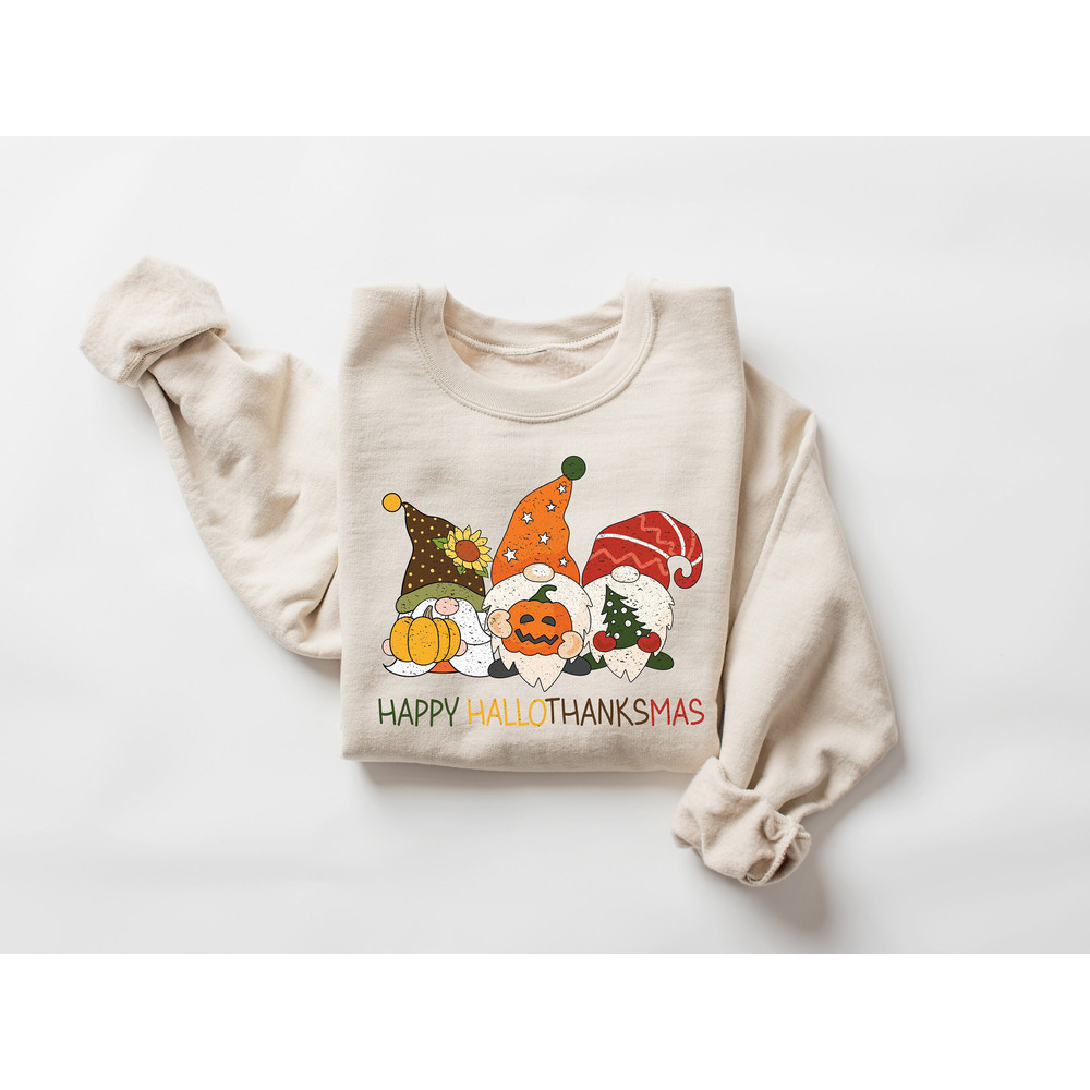 Happy Hallotanksmas Gnome Sweatshirt, Hallotanksmas Shirt, Holiday Seasons Sweatshirt, Fall Gnome Shirt, Fall Gifts, Tis the Season Shirt.jpg