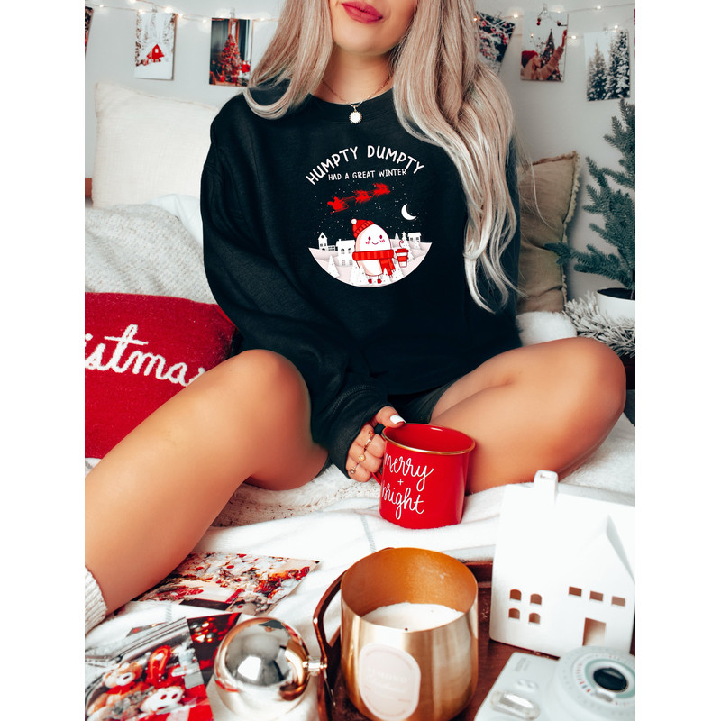 Humpty Dumpty Had A Great Winter Sweatshirt, Winter Humpty T-shirt, Winter Season Crewneck, Christmas Humpty Dumpty Sweater, Christmas Gifts.jpg