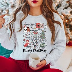 merry christmas sweatshirt, christmas things sweater, ugly christmas sweatshirt, christmas crewneck, christmas gifts, ch
