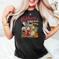 nightmare on main street shirt, disney halloween ducks sweatshirt, halloween disney shirt, halloween gifts, halloween ki
