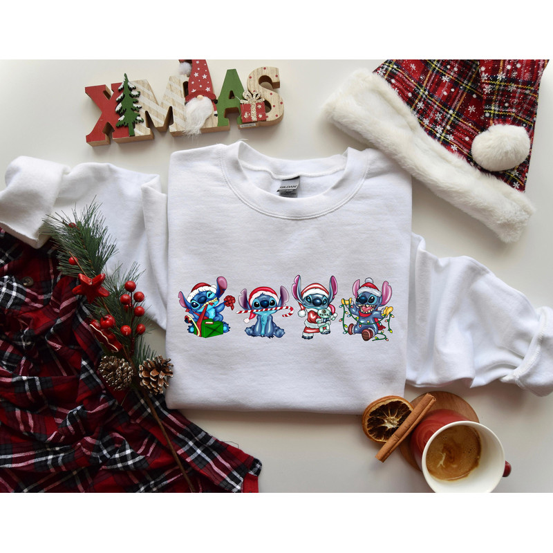 Stitch Christmas Shirt, Disney Christmas Stitch Shirt, Disneyland Christmas T-shirt, Christmas Gifts, Christmas Stitch Shirt, Disney Sweater.jpg