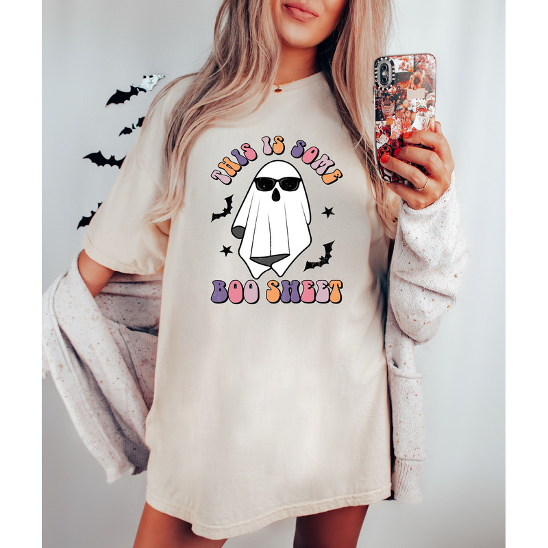 This is Some Boo Sheet Shirt, Funny Halloween Shirt Women, Halloween Graphic Tee, Funny Ghost Graphic Tee, Halloween Gift, Gift For Ghosts.jpg