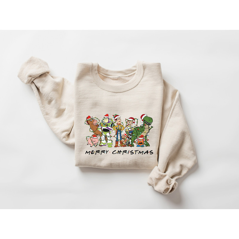 Toy Story Christmas Sweatshirt, Christmas Cartoon Kids Sweater, Christmas Gifts, Womens Christmas Shirt, Merry Christmas Disney Shirt.jpg