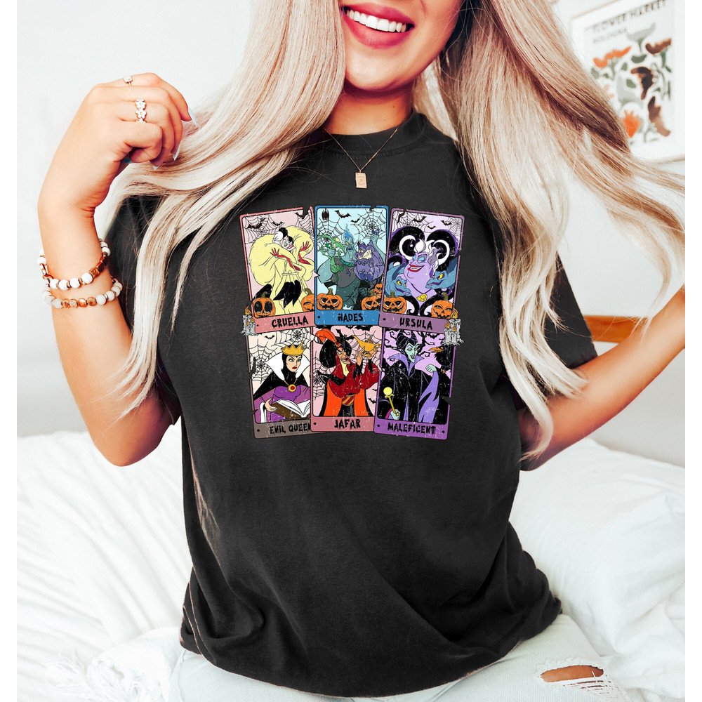 Villains Tarot Cards Shirt, Bad Witches Club Sweatshirt, Halloween Villains Characters T-shirt, Halloween Gifts, Scary Halloween Shirt.jpg