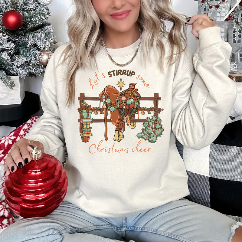 Western Christmas Sweatshirt, Cowboy Christmas T-shirt, Cowboy Christmas Sweater, Cactus Christmas Shirt, Funny Christmas Crewneck.jpg
