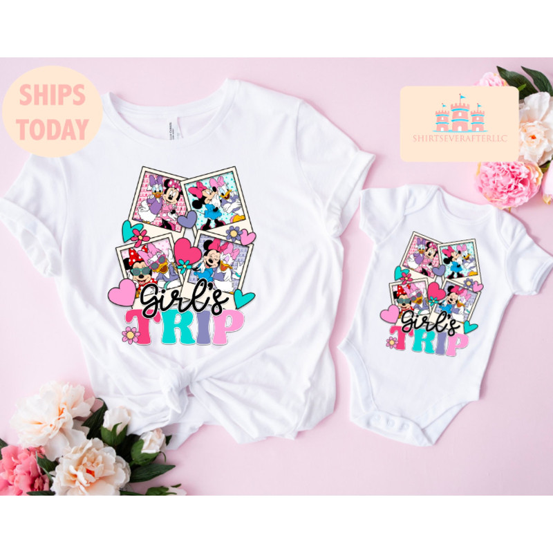 Besties Shirt, girls trip shirt, Theme park Shirt , Mouse Shirt Trip, Matching WDW Family Shirts, Mouse and Duck, vintage shirt 1.jpg