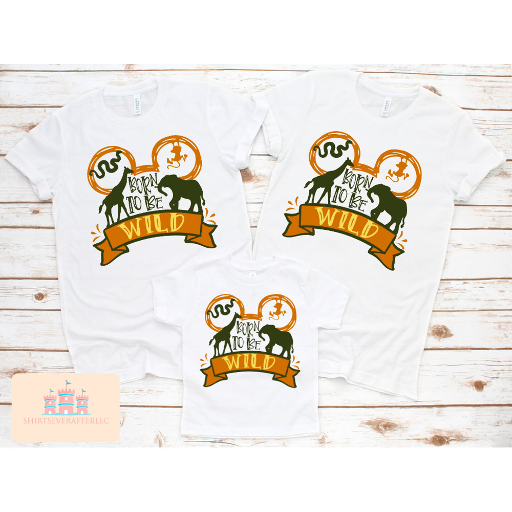 Born to be wild shirt, AK themed shirt, Safari shirt, matching shirts, kids safari shirt, family safari shirt, mouse safari shirt.jpg
