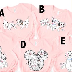 disney dalmatian teacup shirt, 101 dalamations shirt, dalmatians mickey balloon shirt, the hundred and one dalmatians sh