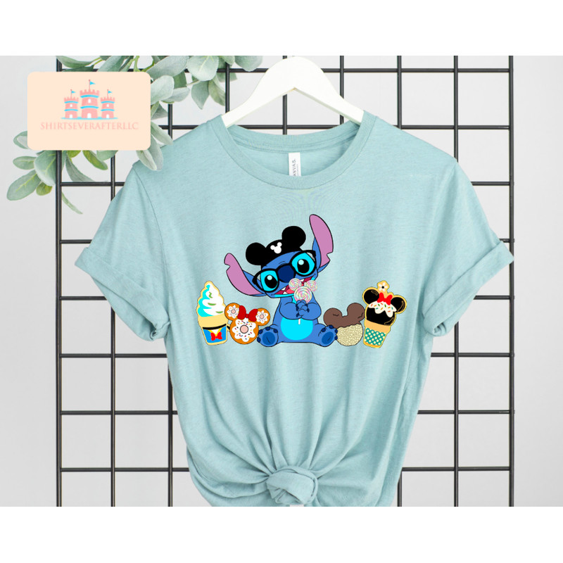Disney Stitch Shirt, Lilo & Stitch Shirt, Disney Snacks, Stitch With Snacks Shirt, Party Stitch Tee, Mickey Stitch Tee, Disney family shirts.jpg