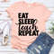 Eat sleep Teach Repeat, Teacher Shirt, Preschool Teacher, School Shirt, Teacher Gift, Teacher Appreciation Shirt, Custom Teacher Shirt, Tee.jpg