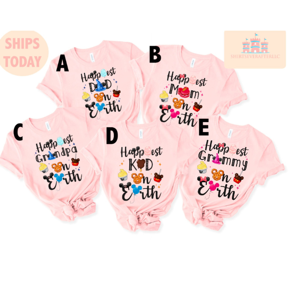 Happiest Place On Earth Shirt, Happiest kid on earth, Best day ever shirt, Believe in magic shirt, Matching Family, Retro Vacation Shirts 1.jpg