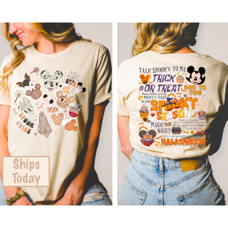 Happiest Place On Earth Shirt, The Most Magical Place, Fall Best Day Ever Mouse Ears, Halloween Spooky Family Mom Dad Adult Kid Toddler Baby.jpg