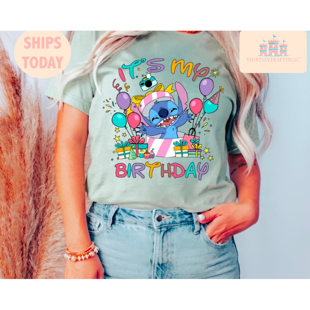 It's My Birthday Stitch Shirt, Stitch and Lilo T-shirt, Birthday Gift, Disneyland Trip Shirt Great Gift Ideas Men Women.jpg