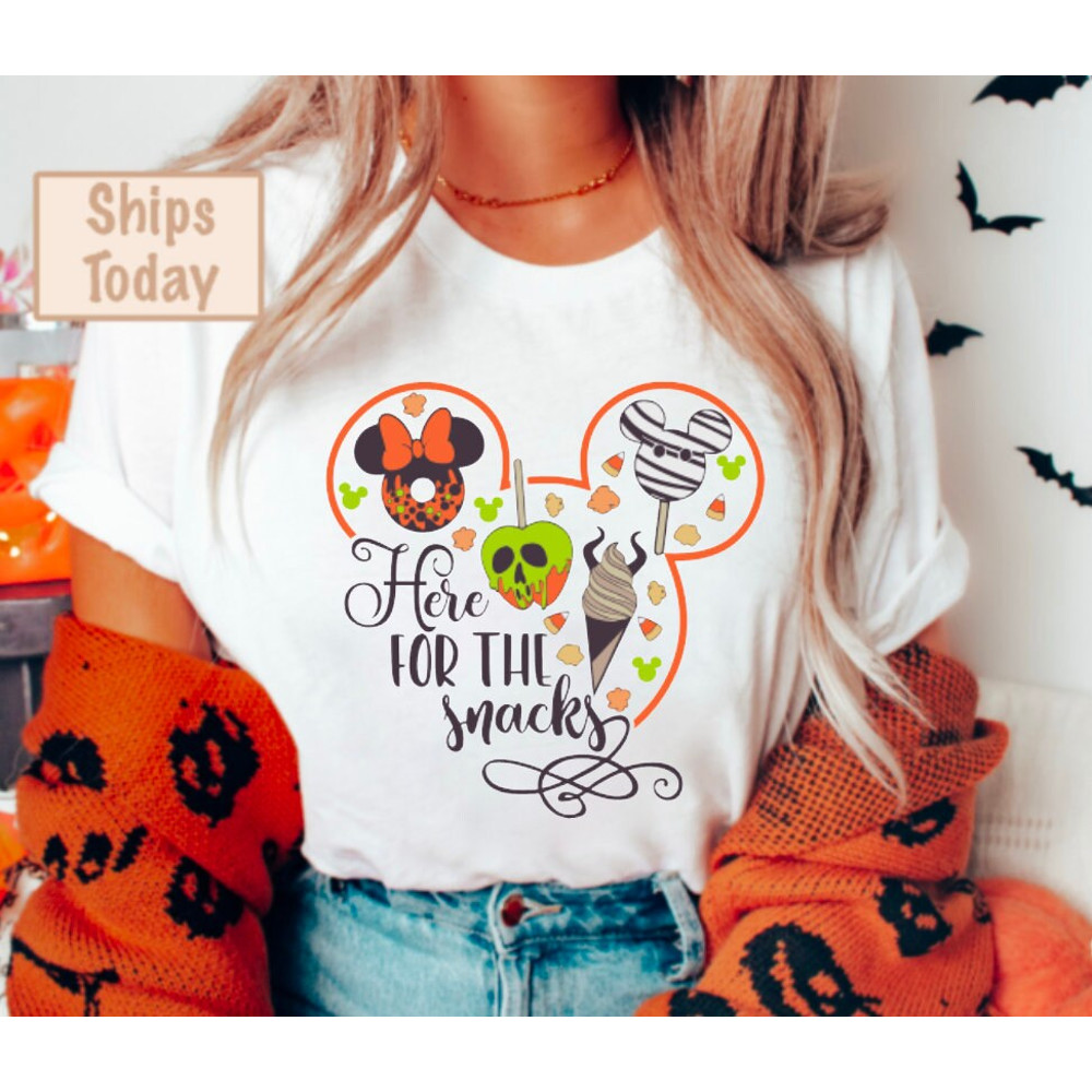 Magical Halloween Shirt, I am Here for the Snacks Shirt, Halloween Mouse Ears Balloons, Retro Halloween Shirt 2.jpg